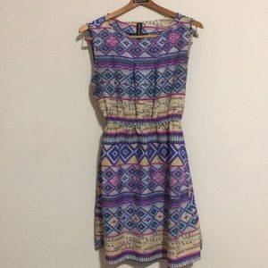 Colorful Sleeveless Dress